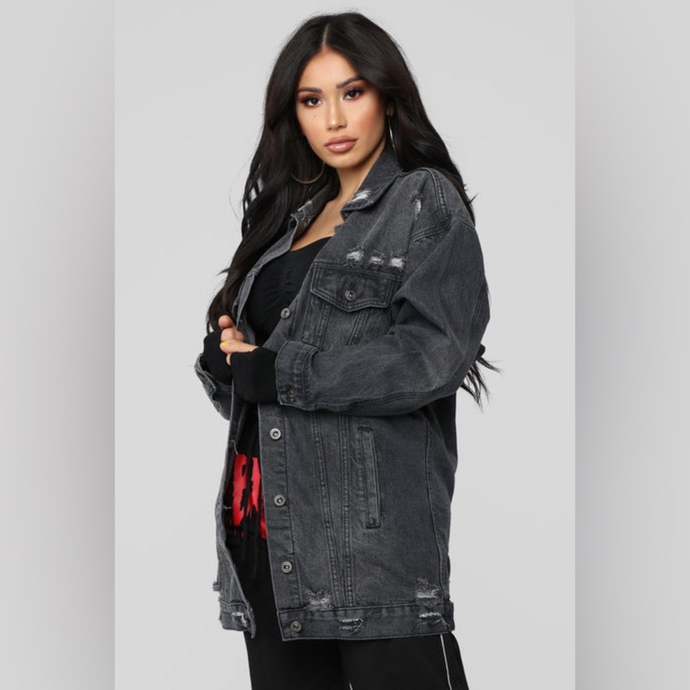 Stylish Black Denim Jacket